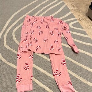 Carter's Pink and Red Candy Cane Pajama Set